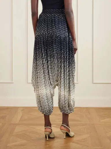 Christopher John Rogers Halftone Polka-dot Chiffon Tapered Pants | Thumbnail 4 Christopher John Rogers Halftone Polka-dot Chiffon Tapered Pants | Thumbnail 4