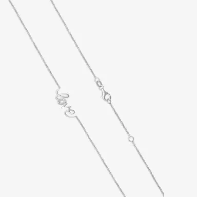 Ina Mar Ina Mar 14K White Gold Diamond Love Pendant Necklace by The Solist | Thumbnail 3 Ina Mar Ina Mar 14K White Gold Diamond Love Pendant Necklace by The Solist | Thumbnail 3