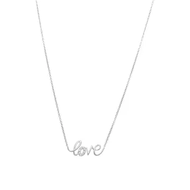Ina Mar Ina Mar 14K White Gold Diamond Love Pendant Necklace by The Solist | Thumbnail 1 Ina Mar Ina Mar 14K White Gold Diamond Love Pendant Necklace by The Solist | Thumbnail 1