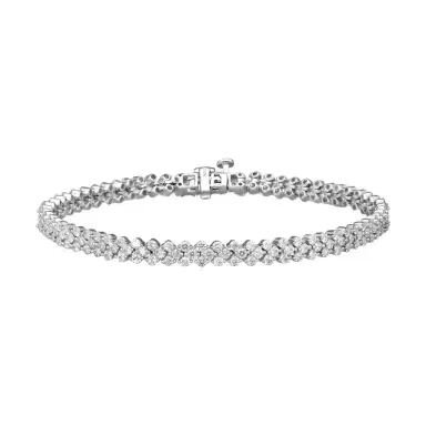 Ina Mar Ina Mar 14K White 3.50 ctw Gold Diamond Tennis Bracelet by The Solist | Thumbnail 1 Ina Mar Ina Mar 14K White 3.50 ctw Gold Diamond Tennis Bracelet by The Solist | Thumbnail 1