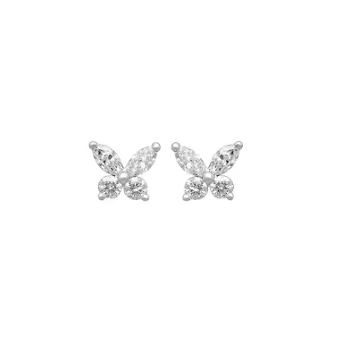 Ina Mar Ina Mar 14K White Gold Diamond Butterfly Stud Earrings by The Solist | Thumbnail 1 Ina Mar Ina Mar 14K White Gold Diamond Butterfly Stud Earrings by The Solist | Thumbnail 1
