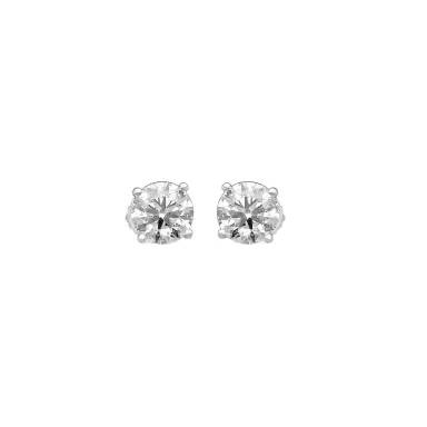 Ina Mar Ina Mar 14K White Gold 1.40 ctw Round Diamond Stud Earrings by The Solist | Thumbnail 1 Ina Mar Ina Mar 14K White Gold 1.40 ctw Round Diamond Stud Earrings by The Solist | Thumbnail 1