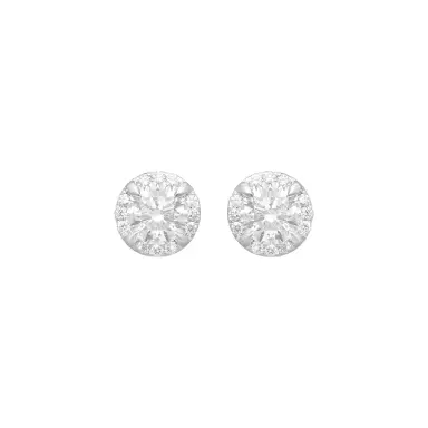 Ina Mar Ina Mar 14K White Gold 1.00ctw Round Diamond Stud Earrings by The Solist | Thumbnail 1 Ina Mar Ina Mar 14K White Gold 1.00ctw Round Diamond Stud Earrings by The Solist | Thumbnail 1