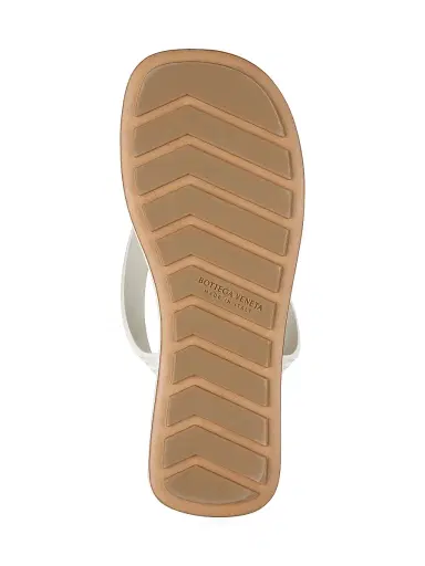 Bottega Veneta Women's Sampieri Logo Flat Sandals - Alabaster | Thumbnail 5 Bottega Veneta Women's Sampieri Logo Flat Sandals - Alabaster | Thumbnail 5