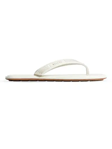 Bottega Veneta Women's Sampieri Logo Flat Sandals - Alabaster | Thumbnail 1 Bottega Veneta Women's Sampieri Logo Flat Sandals - Alabaster | Thumbnail 1