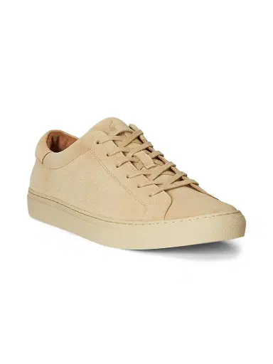 Polo Ralph Lauren Men's Jermain Suede Low-Top Sneakers - Bone | Thumbnail 2 Polo Ralph Lauren Men's Jermain Suede Low-Top Sneakers - Bone | Thumbnail 2