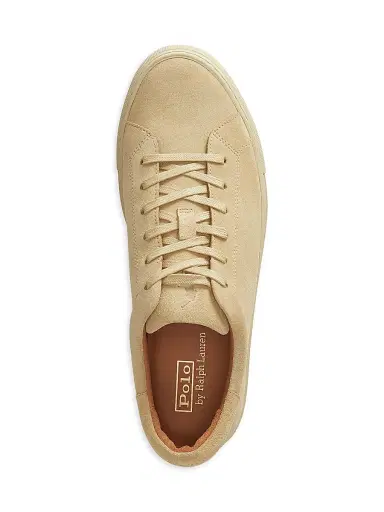 Polo Ralph Lauren Men's Jermain Suede Low-Top Sneakers - Bone | Thumbnail 4 Polo Ralph Lauren Men's Jermain Suede Low-Top Sneakers - Bone | Thumbnail 4