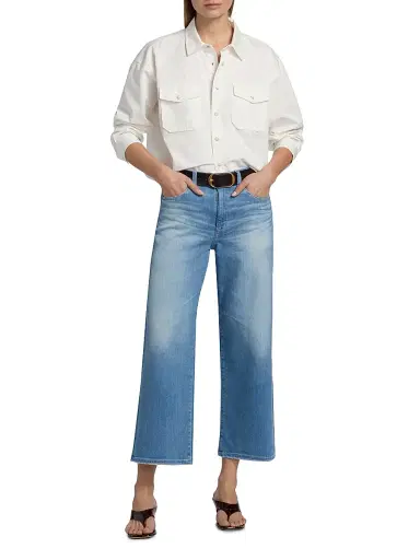 AG Jeans Women's Saige Wide-Leg Crop Jeans - Expedition | Thumbnail 2 AG Jeans Women's Saige Wide-Leg Crop Jeans - Expedition | Thumbnail 2