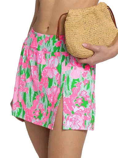 Lilly Pulitzer Women's Kellyann Floral Swim Skirt - Putting Green Hannah - Size 12 | Thumbnail 6 Lilly Pulitzer Women's Kellyann Floral Swim Skirt - Putting Green Hannah - Size 12 | Thumbnail 6