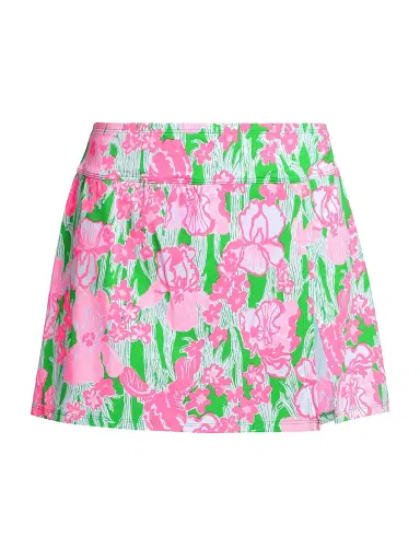 Lilly Pulitzer Women's Kellyann Floral Swim Skirt - Putting Green Hannah - Size 12 | Thumbnail 1 Lilly Pulitzer Women's Kellyann Floral Swim Skirt - Putting Green Hannah - Size 12 | Thumbnail 1