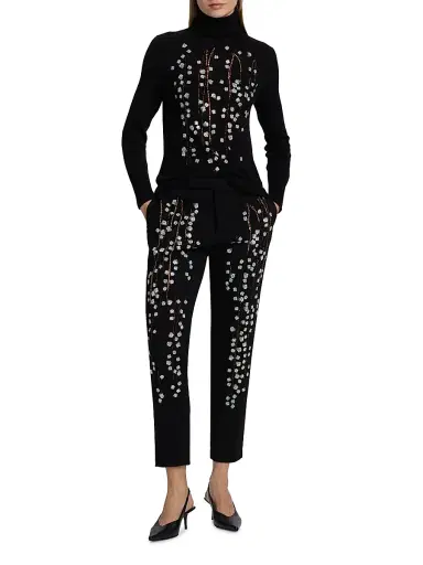 Libertine Women's Sakura Wool Narrow Trousers - Black - Size Large | Thumbnail 2 Libertine Women's Sakura Wool Narrow Trousers - Black - Size Large | Thumbnail 2