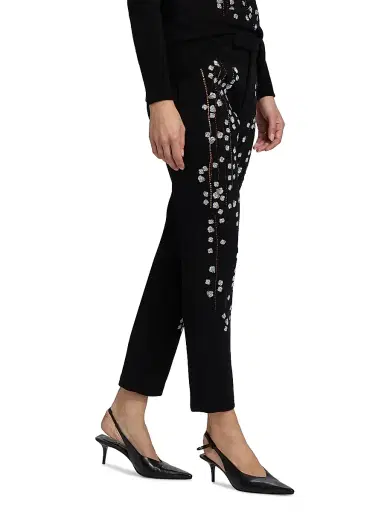 Libertine Women's Sakura Wool Narrow Trousers - Black - Size Large | Thumbnail 4 Libertine Women's Sakura Wool Narrow Trousers - Black - Size Large | Thumbnail 4