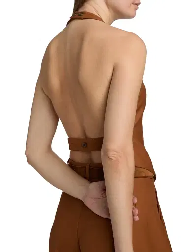 Ronny Kobo Women's Lido Wool-Blend Vest - Rust | Thumbnail 6 Ronny Kobo Women's Lido Wool-Blend Vest - Rust | Thumbnail 6