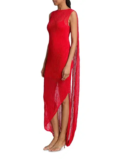 Et Ochs Women's Lane Knit Midi-Dress - Tomato - Size XL | Thumbnail 2 Et Ochs Women's Lane Knit Midi-Dress - Tomato - Size XL | Thumbnail 2
