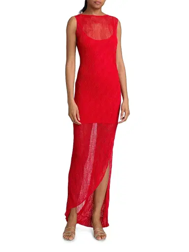 Et Ochs Women's Lane Knit Midi-Dress - Tomato - Size XL | Thumbnail 3 Et Ochs Women's Lane Knit Midi-Dress - Tomato - Size XL | Thumbnail 3