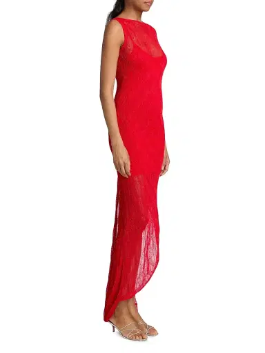 Et Ochs Women's Lane Knit Midi-Dress - Tomato - Size XL | Thumbnail 4 Et Ochs Women's Lane Knit Midi-Dress - Tomato - Size XL | Thumbnail 4