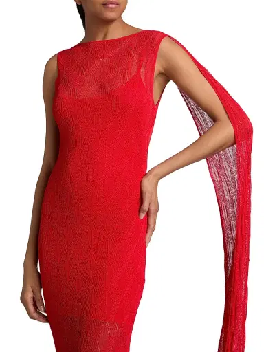 Et Ochs Women's Lane Knit Midi-Dress - Tomato - Size XL | Thumbnail 6 Et Ochs Women's Lane Knit Midi-Dress - Tomato - Size XL | Thumbnail 6