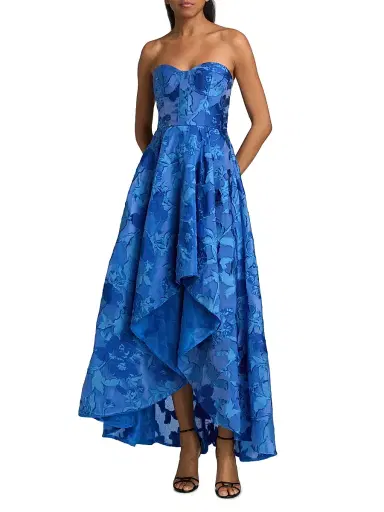 As It May Women's Celia Strapless Jacquard Gown - Moroccan French | Thumbnail 3 As It May Women's Celia Strapless Jacquard Gown - Moroccan French | Thumbnail 3
