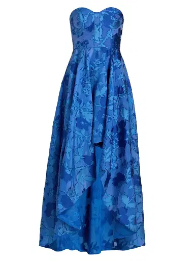 As It May Women's Celia Strapless Jacquard Gown - Moroccan French | Thumbnail 1 As It May Women's Celia Strapless Jacquard Gown - Moroccan French | Thumbnail 1