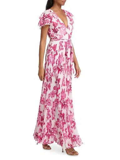 As It May Women's Kate Floral Wrap Maxi Dress - Pink Toile - Size XXL | Thumbnail 2 As It May Women's Kate Floral Wrap Maxi Dress - Pink Toile - Size XXL | Thumbnail 2