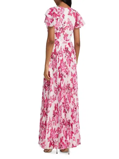 As It May Women's Kate Floral Wrap Maxi Dress - Pink Toile - Size XXL | Thumbnail 5 As It May Women's Kate Floral Wrap Maxi Dress - Pink Toile - Size XXL | Thumbnail 5