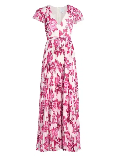 As It May Women's Kate Floral Wrap Maxi Dress - Pink Toile - Size XXL | Thumbnail 1 As It May Women's Kate Floral Wrap Maxi Dress - Pink Toile - Size XXL | Thumbnail 1