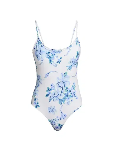 BEACH RIOT Women's Britt One-Piece Swimsuit - Blushing Blooms - Size Small | Thumbnail 1 BEACH RIOT Women's Britt One-Piece Swimsuit - Blushing Blooms - Size Small | Thumbnail 1
