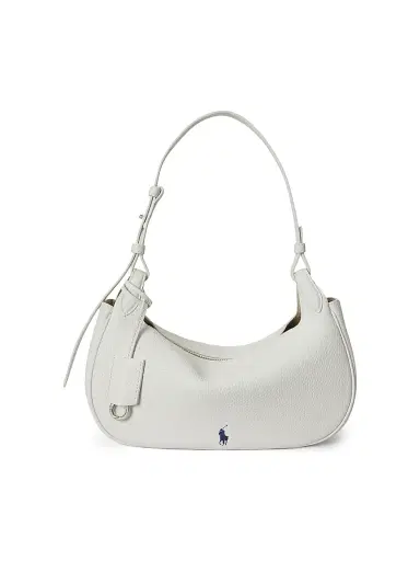Polo Ralph Lauren Women's Pebbled Leather Shoulder Bag - Paper | Thumbnail 1 Polo Ralph Lauren Women's Pebbled Leather Shoulder Bag - Paper | Thumbnail 1
