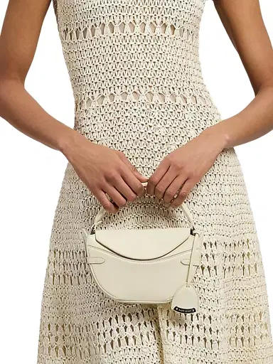 Ralph Lauren Collection Women's The Ralph Mini Leather Crossbody Bag - Lux Cream | Thumbnail 6 Ralph Lauren Collection Women's The Ralph Mini Leather Crossbody Bag - Lux Cream | Thumbnail 6