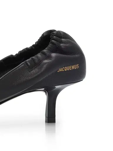Jacquemus Women's Les Sandales 45MM Leather Covered-Heel Thong Sandals - Black - Size 11 | Thumbnail 5 Jacquemus Women's Les Sandales 45MM Leather Covered-Heel Thong Sandals - Black - Size 11 | Thumbnail 5