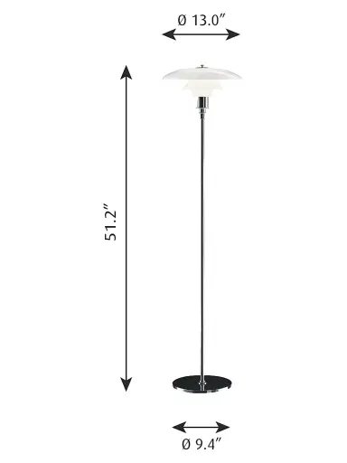 Louis Poulsen PH 3.5-2.5 Floor Lamp - Black Metalized | Thumbnail 6 Louis Poulsen PH 3.5-2.5 Floor Lamp - Black Metalized | Thumbnail 6