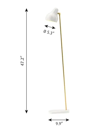 Louis Poulsen Vilhelm Lauritzen VL 38 Floor Lamp - White | Thumbnail 5 Louis Poulsen Vilhelm Lauritzen VL 38 Floor Lamp - White | Thumbnail 5