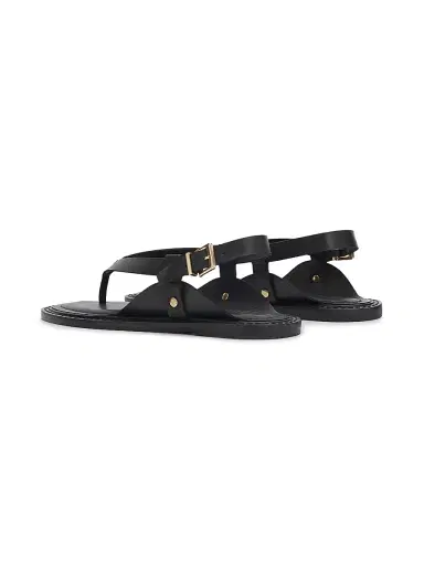 Schutz Women's Lorraine 25MM Leather Sandals - Black | Thumbnail 3 Schutz Women's Lorraine 25MM Leather Sandals - Black | Thumbnail 3
