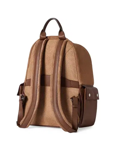 Brunello Cucinelli Women's Suede and Buffalo Leather Travel Backpack | Thumbnail 3 Brunello Cucinelli Women's Suede and Buffalo Leather Travel Backpack | Thumbnail 3