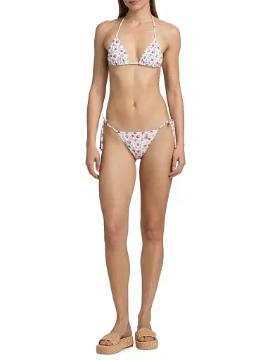 Dolce & Gabbana Women's Rose-Print Triangle Bikini | Thumbnail 2 Dolce & Gabbana Women's Rose-Print Triangle Bikini | Thumbnail 2