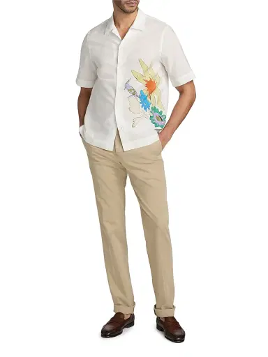 PT Torino Men's Garment-Dyed Stretch Cotton-Silk Chino Pants - Canapa - Size 40 | Thumbnail 2 PT Torino Men's Garment-Dyed Stretch Cotton-Silk Chino Pants - Canapa - Size 40 | Thumbnail 2