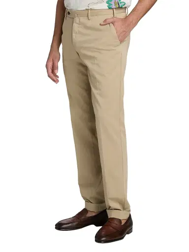 PT Torino Men's Garment-Dyed Stretch Cotton-Silk Chino Pants - Canapa - Size 40 | Thumbnail 4 PT Torino Men's Garment-Dyed Stretch Cotton-Silk Chino Pants - Canapa - Size 40 | Thumbnail 4