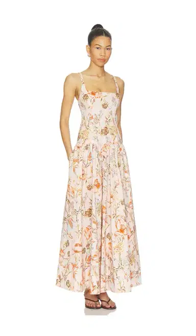 Hemant & Nandita Square Neck Maxi Dress | Thumbnail 2 Hemant & Nandita Square Neck Maxi Dress | Thumbnail 2