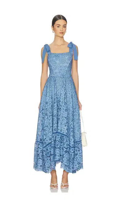 Alice + Olivia Alice + Olivia Rosalee Lace Bustier Maxi Dress | Thumbnail 1 Alice + Olivia Alice + Olivia Rosalee Lace Bustier Maxi Dress | Thumbnail 1