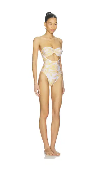 ADRIANA DEGREAS Foliage Cut Out Swimsuit | Thumbnail 2 ADRIANA DEGREAS Foliage Cut Out Swimsuit | Thumbnail 2