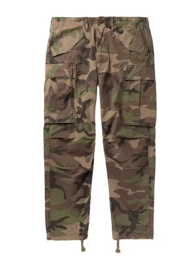 RRL Tapered Camouflage-Print Cotton-Ripstop Cargo Trousers - Men | Thumbnail 1 RRL Tapered Camouflage-Print Cotton-Ripstop Cargo Trousers - Men | Thumbnail 1