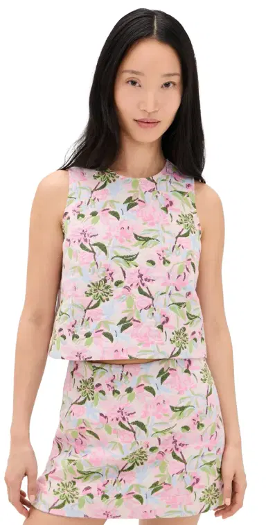 HUNTER BELL Rebecca Top Magnolia Grove Jacquard 8 | Thumbnail 1 HUNTER BELL Rebecca Top Magnolia Grove Jacquard 8 | Thumbnail 1