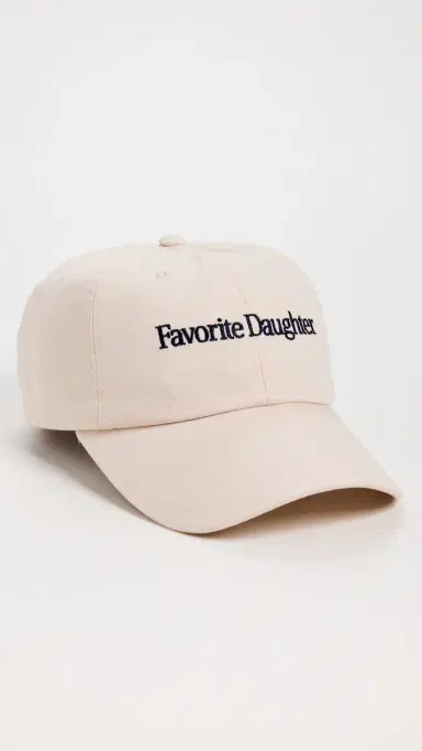 Favorite Daughter Classic Logo Baseball Cap Khaki One Size | Thumbnail 2 Favorite Daughter Classic Logo Baseball Cap Khaki One Size | Thumbnail 2