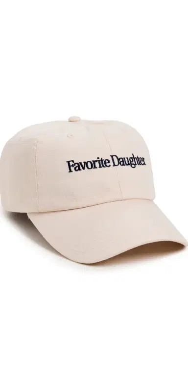 Favorite Daughter Classic Logo Baseball Cap Khaki One Size | Thumbnail 1 Favorite Daughter Classic Logo Baseball Cap Khaki One Size | Thumbnail 1