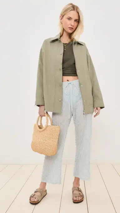 LE BOP x Mally K. Goldman Mally Oversized Jacket Sage M | Thumbnail 5 LE BOP x Mally K. Goldman Mally Oversized Jacket Sage M | Thumbnail 5