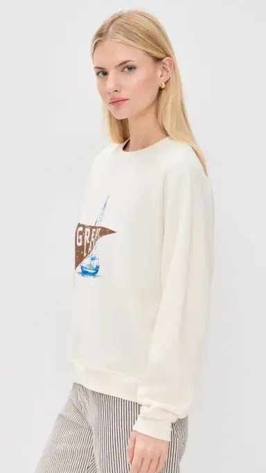 Sunny Somewhere Great Lakes Raglan Crew Tee Off White | Thumbnail 4 Sunny Somewhere Great Lakes Raglan Crew Tee Off White | Thumbnail 4