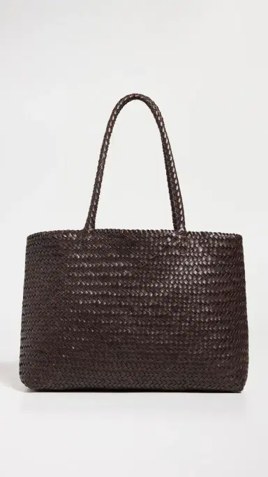 Madewell The Handwoven Leather Tote Coffee Bean One Size | Thumbnail 2 Madewell The Handwoven Leather Tote Coffee Bean One Size | Thumbnail 2