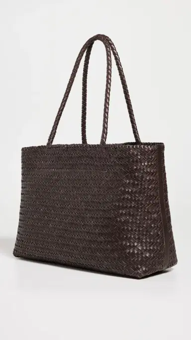 Madewell The Handwoven Leather Tote Coffee Bean One Size | Thumbnail 4 Madewell The Handwoven Leather Tote Coffee Bean One Size | Thumbnail 4