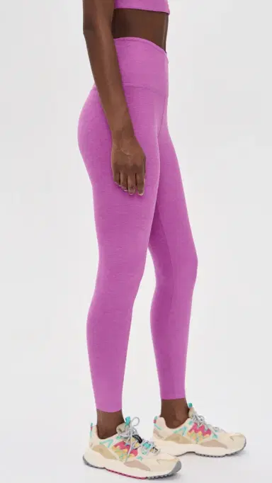 Beyond Yoga Spacedye At Your Leisure Midi 7/8 eggings Fun Fuchsia Heather | Thumbnail 4 Beyond Yoga Spacedye At Your Leisure Midi 7/8 eggings Fun Fuchsia Heather | Thumbnail 4