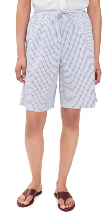 Dunst Bermuda Pajama Shorts Blue Stripe M | Thumbnail 1 Dunst Bermuda Pajama Shorts Blue Stripe M | Thumbnail 1